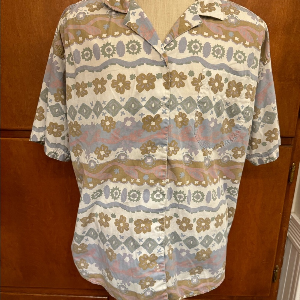 Hasting & smith 22w button up blouse